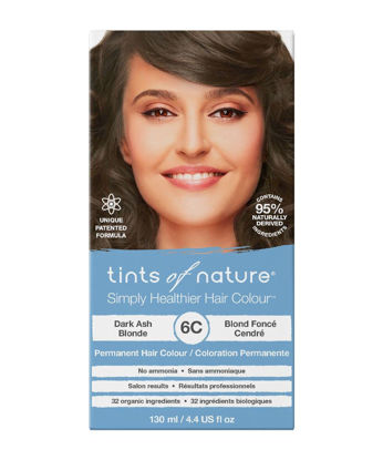 Picture of Tints of Nature 6C Dark Ash Blonde Permanent Hair Dye, Nourishes Hair and Covers Greys, Ammonia-Free, 130ml