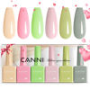 Picture of CANNI 6Pcs 9ml Pastel Gel Nail Polish Set- Pink Green Beige apricot Gel Polish Kit Candy Colors DIY at Home Salon Christmas New Year's Gifts for Girls