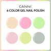 Picture of CANNI 6Pcs 9ml Pastel Gel Nail Polish Set- Pink Green Beige apricot Gel Polish Kit Candy Colors DIY at Home Salon Christmas New Year's Gifts for Girls