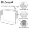 Picture of Lermende Clear Toiletry Bag TSA Approved Travel Carry On Airport Airline Compliant Bag Quart Sized 3-1-1 Kit Luggage Pouch(No-S-2Grey)