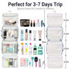 Picture of Toiletry bag for Women Hanging Travel Toiletry Bag for Toiletries Polka Dots Pattern Toilery Organizer with Hanging Hook Ideal for Full Sized Toiletries and Cosmetics