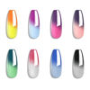 Picture of Omainy Gel Nail Polish Set -Color Changing Gel Nail Polish Set Purple Blue Pink Red Laverder Wind Red Black Color Changing Gel Polish Soak Off UV LED Thermal Temperature Art (005)
