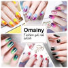 Picture of Omainy Gel Nail Polish Set -Color Changing Gel Nail Polish Set Purple Blue Pink Red Laverder Wind Red Black Color Changing Gel Polish Soak Off UV LED Thermal Temperature Art (005)