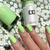 Picture of DND Gel Polish Set, Green Collection, UV/LED Gel Polish and Air Dry Nail Lacquer, Matching Chip-Free Polish Duo, 568 Green Forest, 0.5 Fl Oz
