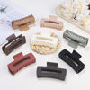 Picture of CHANDAT 4.1 Inch Large Hair Clips 8 Pcs Square Claw Clips for Thick Hair Big Hair Claw Clips Acrylic Banana Jaw Clips Hair Accessories for Women and Girls -Basic