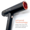 Picture of Skin Research Institute DryQ “Smart” Hair Dryer - Super Lightweight, Foldable - Powerful, Quiet Motor - Infrared and Ionic Technology - 3 Magnetic Attachments - Heat Control with Locking Switch