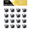 Picture of 50PCS Hair Nets Invisible Elastic Edge Mesh Bun Hair Nets for Ballet Dance 20" Black