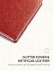 Picture of OMIRO Compact Mirror, Glitter PU 1X/3X Magnification, Ultra Portable for Purses (Red)