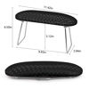 Picture of krofaue Nail Arm Rest Cushion, Professional Hand Rest for Nails Tech Black, Microfiber Leather Nail Rest Stand for Acrylic Nails Folding Hand Holder for Nails Pedicure Salon Home Use