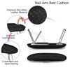 Picture of krofaue Nail Arm Rest Cushion, Professional Hand Rest for Nails Tech Black, Microfiber Leather Nail Rest Stand for Acrylic Nails Folding Hand Holder for Nails Pedicure Salon Home Use
