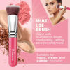 Picture of LAMORA Foundation Brush for Liquid Makeup - Kabuki Face Brush for Cream, Powder, Blush, and Concealer - Flat Top Blending, Buffing, Stippling Brush