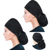 Picture of ABAMERICA Ponytail Scrub Caps for Women Surgical Caps Nurse Hat with Functional Ponytail Holder for Long Hair, Single or Satin-Lined