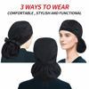Picture of ABAMERICA Ponytail Scrub Caps for Women Surgical Caps Nurse Hat with Functional Ponytail Holder for Long Hair, Single or Satin-Lined