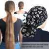 Picture of ABAMERICA Ponytail Scrub Caps for Women Surgical Caps Nurse Hat with Functional Ponytail Holder for Long Hair, Single or Satin-Lined