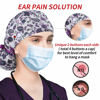 Picture of ABAMERICA Ponytail Scrub Caps for Women Surgical Caps Nurse Hat with Functional Ponytail Holder for Long Hair, Single or Satin-Lined