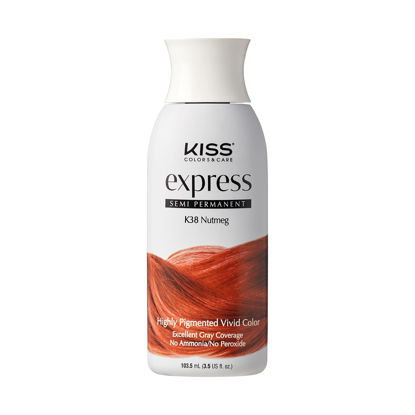 Picture of Kiss Express Semi-Permanent Hair Color 100mL (3.5 US fl.oz) (1 Count, Nutmeg)