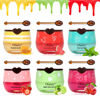 Picture of 6 PCS Bee Lip Balm Honey Pot, Fruity Lip Sleeping Mask,Hydrating Prevention Dry and Cracked Lip Scrubs Exfoliator Lip Care,Moisturizing Lip Mask Overnight Reduces Lip Lines