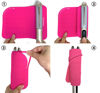 Picture of Large Heat Resistant Mat for Curling Irons, Hair Straightener, Flat Irons and Hair Styling Tools 11" x 7.5", Pink