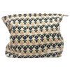 Picture of GUTGNK Corduroy Ladies Cosmetic Bag, Large Capacity Canvas Cosmetic Bag Travel Toiletry Bag Accessories Organizer, Small Blue Flowers