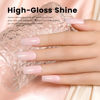 Picture of RARJSM Rubber Base Coat Gel Polish Nude Peach White Pink Skin Tone Rubber Base Gel for Nails Natural Color French Manicure Extend Gel Soak Off Curing Requires Single Bottle 15ml Salon Home DIY Use