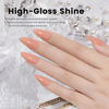Picture of RARJSM Rubber Base Coat Gel Polish Nude Salmon Pink Skin Tone Rubber Base Gel for Nails Natural Nude Color French Manicure Extend Gel Soak Off Curing Requires Single Bottle 15ml Salon Home DIY Use