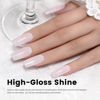 Picture of RARJSM Rubber Base Coat Gel Polish Nude Pale Soft Pink Skin Tone Rubber Base Gel for Nails Natural Color French Manicure Extend Gel Soak Off Curing Requires Single Bottle 15ml Salon Home DIY Use