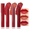 Picture of BINGBRUSH Crayon Matte Longwear Lipstick Pack Set,Moisture Smooth Color Stick Ultimate Lip Crayon for Makeup Collection - Waterproof Velvet Lipgloss Lip Stain (3pcs 08#&09#&10#)
