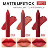 Picture of BINGBRUSH Crayon Matte Longwear Lipstick Pack Set,Moisture Smooth Color Stick Ultimate Lip Crayon for Makeup Collection - Waterproof Velvet Lipgloss Lip Stain (3pcs 08#&09#&10#)