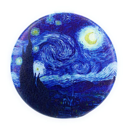 Picture of Compact Mirror Purse Makeup Mirror Small Travel Mirror Pocket Mirror Lipstick Mirror Starry Night Van Gogh Cute Mini Mirror Art Artistic Gifts for Women