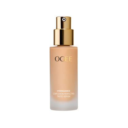 Picture of Ogee Complexion Perfecting Tinted Moisturizer For Face (Banyan 2.75W - Light Medium, Warm-Peach Undertones) - Lightweight Tinted Serum with Vitamin C & Jojoba Oil - Certified Organic & Made in USA