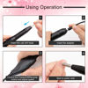 Picture of Nail Drill Kit Electric Nail File Portable Nail Drill Machine Professional Manicure Pedicure Set Polishing Shape Tools for Acrylic Gel Nails with Nail Drill Bits,Sanding Bands and Brush(Black)