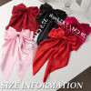 Picture of Satin Big Bows and Clips Set for Thick & Thin Hair: 5 PCS Bow-Knot Non-Slip Claw Clips for Women