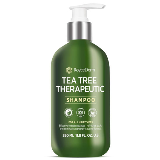 Picture of Roycederm Tea Tree Antifungal Shampoo: Folliculitis Shampoo for Dry Scalp, Dandruff, and Itchy Scalp - Medicated Clarifying shampoo with Tea Tree Oil, Paraben & Sulfate Free