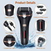 Picture of Electric Callus Remover for Feet,Rechargeable Foot File Hard Skin Remover,Waterproof 14 in1 Professional Pedicure Kit for Cracked Heels &Dead Skin,with 9 Roller Heads 2 Speed, Battery Display