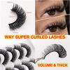 Picture of Veleasha Russian Strip Lashes DD Curl False Eyelashes Fluffy Wispy Faux Mink Lashes 10 Pairs Pack (D01)