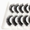 Picture of Veleasha Russian Strip Lashes DD Curl False Eyelashes Fluffy Wispy Faux Mink Lashes 10 Pairs Pack (D01)