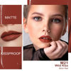 Picture of Oulac Matte Liquid Red Lipstick for Women, Orange Tone Red Long Lasting Lipstick, Waterproof Lip Stain, No Transfer, Creamy High Pigmented Formula with Vitamin E, Vegan & Cruelty-Free M21