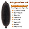 Picture of Pre-Fluffed Spring Twist Hair Color 4 Springy Afro Twist Hair 8 Packs Brown Marley Twist Braiding Hair for Distressed Butterfly Locs 16 Inch 4# Spring Twist Crochet Hair Extension (16in 8P 4#)