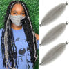 Picture of Spring Twist Hair Gray Marley Twist Braiding Hair 16 Inch Springy Afro Twist Hair for Faux Locs Passion Twist Hair Distressed Butterfly Locs 3 Pack Grey Crochet Hair for Black Women (16in 3P Gray)