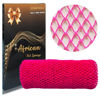 Picture of SPMKTBOZAI African Net Sponge Authentic, African Exfoliating Sponge Real African Net Black Owned, African Bath Sponge Back Scrubber, Body Exfoliator Shower Bath Accessories (Rose Pink)
