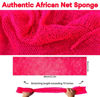 Picture of SPMKTBOZAI African Net Sponge Authentic, African Exfoliating Sponge Real African Net Black Owned, African Bath Sponge Back Scrubber, Body Exfoliator Shower Bath Accessories (Rose Pink)