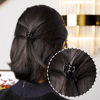 Picture of Cobahom 12 Pack Small Hair Claw Clips 1.2 Inch Plastic Hair Clips for Thin Hair No-Slip Mini Hair Clips Hair Styling Accessories for Women and Girls (Black)