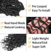 Picture of Col Bling Goddess Locs Crochet Hair 14 Inch, 8 Packs Faux Locs Crochet Hair Pre Looped for Women, Boho Crochet Locs with Curly Ends (14 Inch 1#)