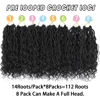 Picture of Col Bling 10 Inch 8 Packs Goddess Locs Crochet Hair Faux Locs Crochet Hair for Women Pre Looped River Locs Crochet Hair with Curly Ends Synthetic (10 Inch 8 Packs, #1B)