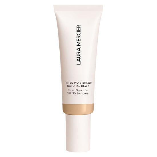 Picture of Laura Mercier Tinted Moisturizer Natural Dewy with SPF 30: 24HR+ Hydration, Long Lasting, Sheer to Light, Buildable Coverage, Dewy Finish, Improve Skin Tone and Texture, Skin Tint, Maple
