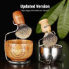 Picture of Anbbas Shaving Set, Pure Badger Hair Shaving Brush Wood Handle and Large Soap Bowl with Stainless Steel Shaving Stand 3IN1 Kit for Men