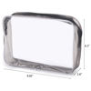 Picture of Tbestmax 10 Pack Clear Cosmetic Bags Makeup Bags Portable Waterproof TSA Approved Travel Toiletry Bags Large Organizer Matte Black, 9" x 6.3" x 2.6"