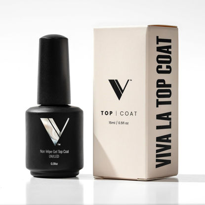 Picture of V Beauty Pure Non-Wipe Gel Top Coat Nail Polish (Glossy) - Long-Lasting No Chip Nail Polish Topcoat with Glossy Finish for Stronger Nail Beds - Led & UV Light Gel Polish for Pedicures & Manicures