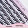 Picture of FinyDreamy 40D Lash Clusters 280Pcs Individual Lashes Extensions 8-16mm Volume Cluster Lashes Mix Lengths C Curl 0.07mm Thickness Eyelash Individual Cluster And Apply Under Your Lashes(40D 8-16mm)