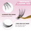 Picture of FinyDreamy 40D Lash Clusters 280Pcs Individual Lashes Extensions 8-16mm Volume Cluster Lashes Mix Lengths C Curl 0.07mm Thickness Eyelash Individual Cluster And Apply Under Your Lashes(40D 8-16mm)